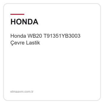 Honda WB20 T91351YB3003 Çevre Lastik