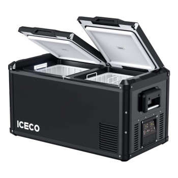 ICECO VL75PROD 12/24Volt 220Volt 75 Litre Çift Bölmeli Outdoor Kompresörlü Oto Buzdolabı/Dondurucu