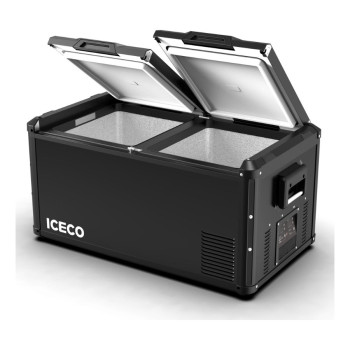 ICECO VL90PROD 12/24Volt 220Volt 90 Litre Çift Bölmeli Outdoor Kompresörlü Oto Buzdolabı/Dondurucu