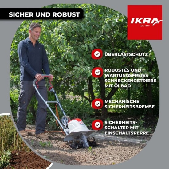 Ikra 70300910 Flexo FEM 1500w 17/30/45cm 24bıçak 13.8kg Elektrikli Çapa Makinesi