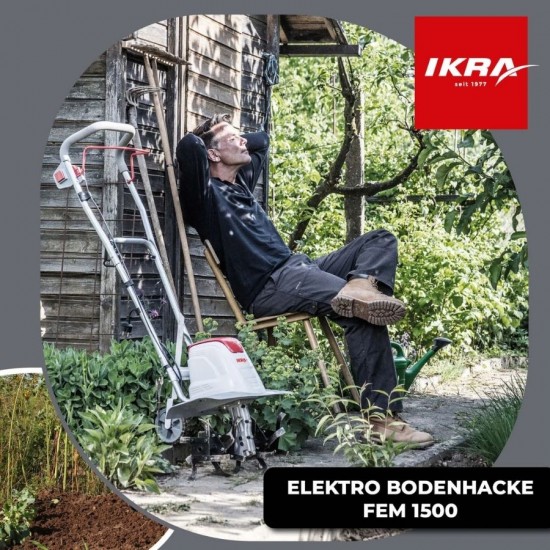 Ikra 70300910 Flexo FEM 1500w 17/30/45cm 24bıçak 13.8kg Elektrikli Çapa Makinesi