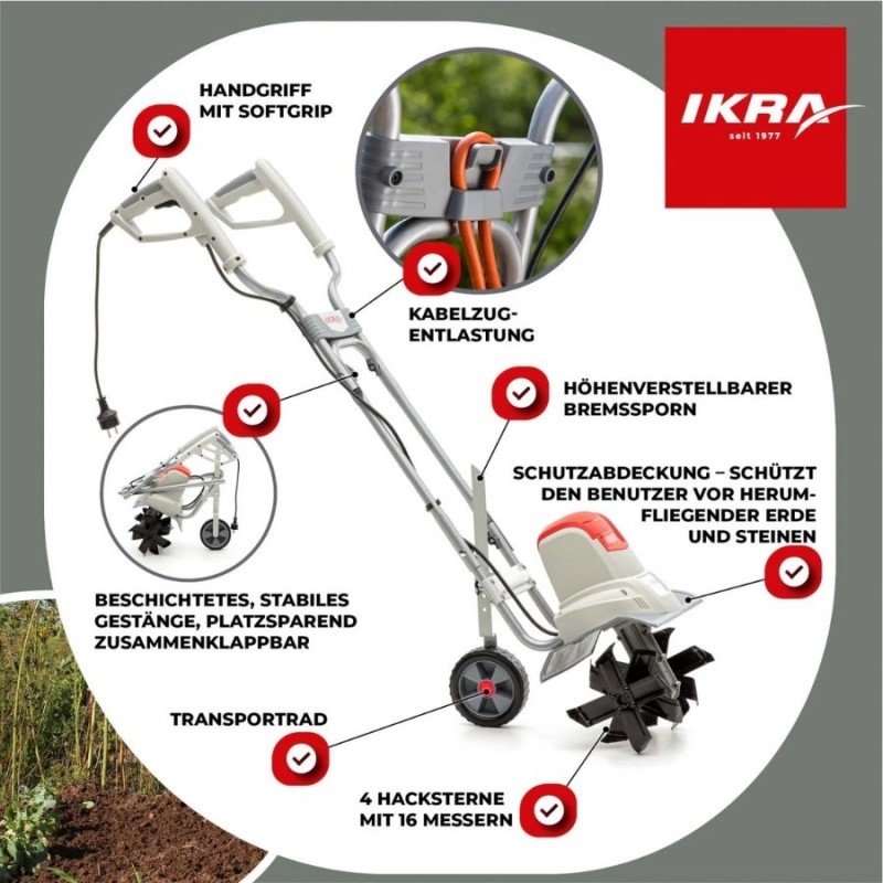 Ikra IEM 800 S 800w Elektrikli Çapa Makinesi