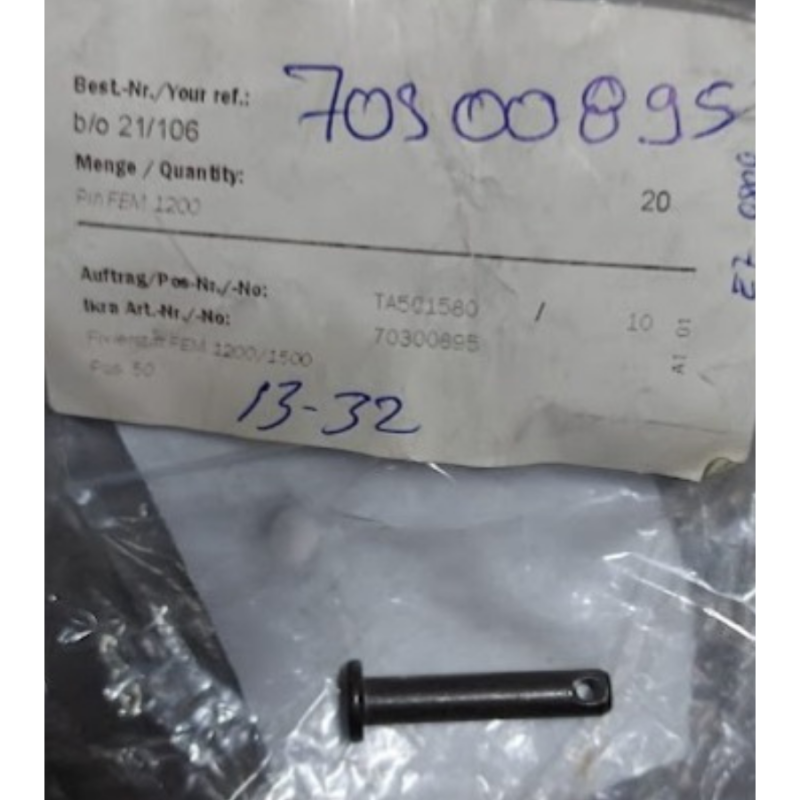 Ikra YD 70300895 Flexo FEM 1500 Elektrikli Çapa Makinesi Çapa Bıçağı Pimi