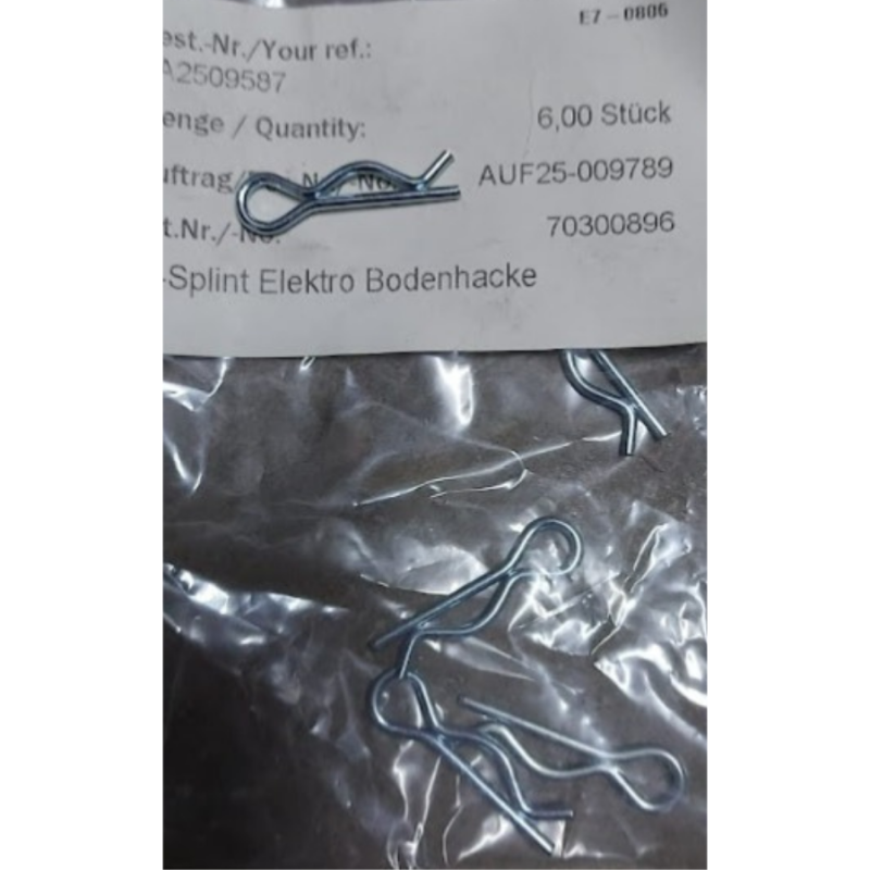 Ikra YD 70300896 Flexo FEM 1500 Elektrikli Çapa Makinesi Çapa Bıçağı Firkete R Tipi Pim