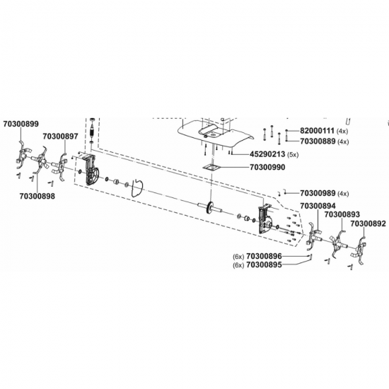 Ikra YD 70300899 Flexo FEM 1500 Elektrikli Çapa Makinesi Sağ Dış Çapa Bıçağı