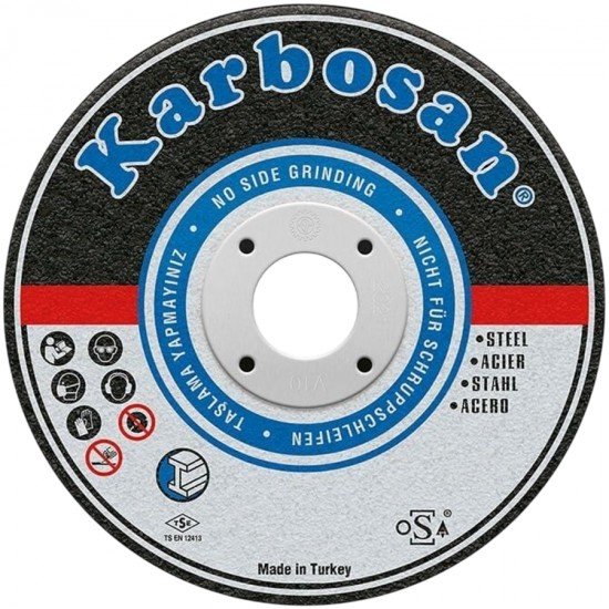 Karbosan 125x3x22.23mm Metal Kesici Disk