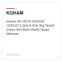 Koham KH OS18 43250AS 12/43.2V 2.20m/3.40m 3kg Taraklı Çırpıcı Sırt Akülü Zeytin Hasat Makinesi