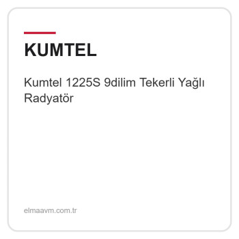 Kumtel 1225S 9dilim Tekerli Yağlı Radyatör Kumtel 1225S 9dilim Tekerli Yağlı Radyatör