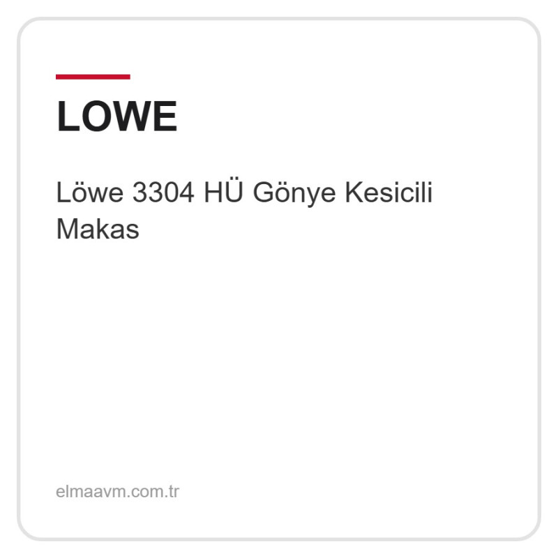 Löwe 3304 HÜ Gönye Kesicili Makas