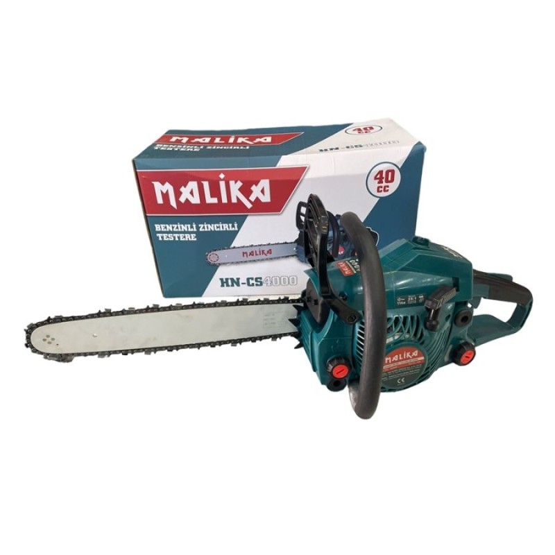 malika CS4000 2.2bg 1.7kW 39.6cc 3/8inç 91 28.5diş 40cm 4.3kg Benzinli Motorlu Testere