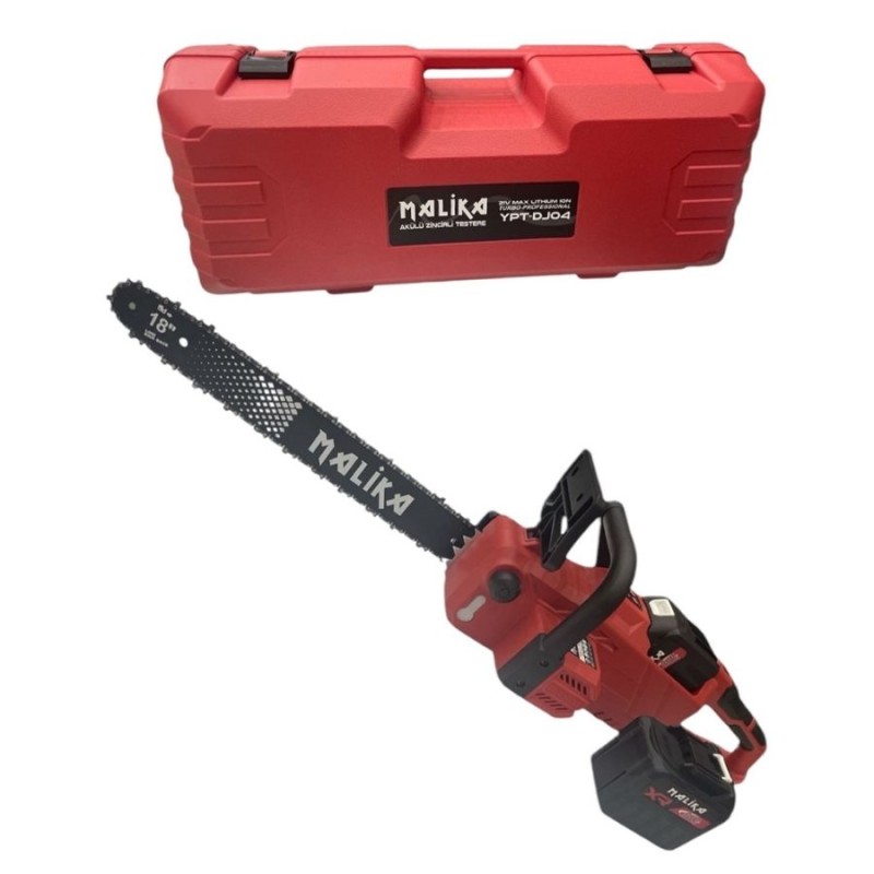 malika DJ04 3000W 3.2kW 3/8inç 91 31diş 45cm 3.2kg Akülü Motorlu Testere