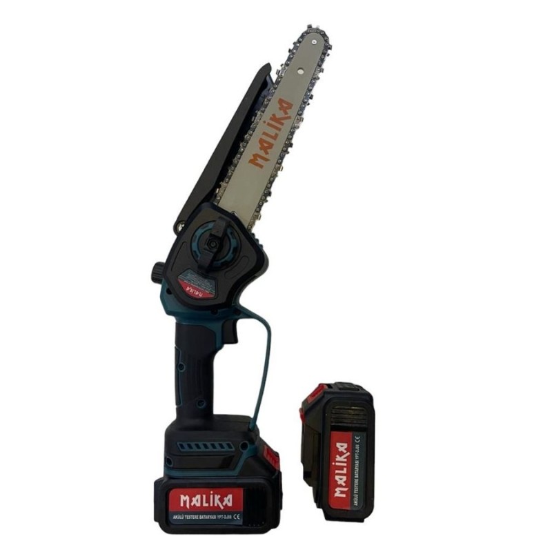malika DJ08 21V 4Ahx2Ad li ion 150mm 1/4inç 18diş 20cm Dal Kesme Budama Akülü Mini Testere