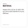Mateka EKA 32t No 32 380V 600 kg Çıkma Kafa Elektrikli Et Kıyma Makinesi