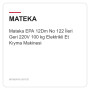 Mateka EPA 12Dm No 122 İleri Geri 220V 100 kg Elektrikli Et Kıyma Makinesi