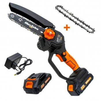 Max Extra MX8006 20V 2Ah 150mm 1/4" 36diş Çift Akülü Dal Kesme Budama Mini Testere