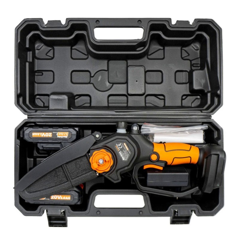 Max Extra MX8006 20V 2Ah 150mm 1/4 36diş Çift Dal Kesme Budama Akülü Mini Testere