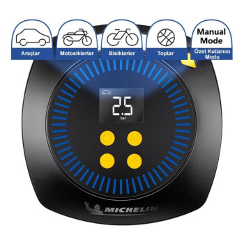 Michelin MC27010 12Volt 100 PSI Ayarlanabilir Dijital Basınç Göstergeli Hava Pompası