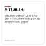 Mitsubishi MB58B TLE48 2.7bg 2kW 47.1cc 26mm 10.8kg Sırt Tipi Benzin Motorlu Tırpan