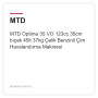 MTD Optima 35 VO 123cc 35cm bıçak 45lt 37kg Çelik Benzinli Çim Havalandırma Makinesi