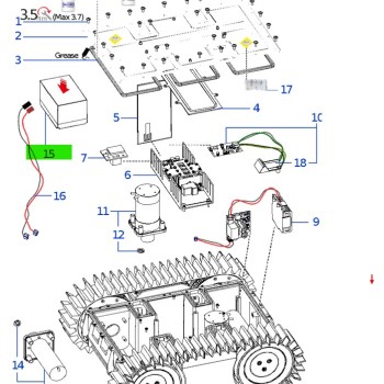 NemH2O 045Z298000A 13.75Ah Havuz Temizleme Robotu Yedek Akü