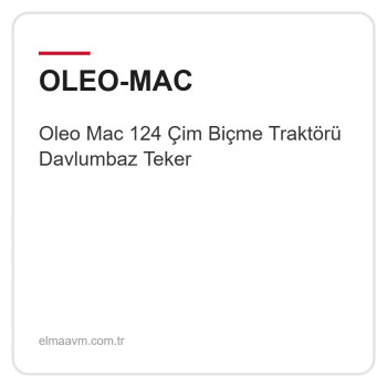 Oleo Mac 124 Çim Biçme Traktörü Davlumbaz Teker