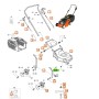 Oleo Mac 44 48 53 Çim Biçme Makinesi Ön Teker Yükseklik Ayar Kolu