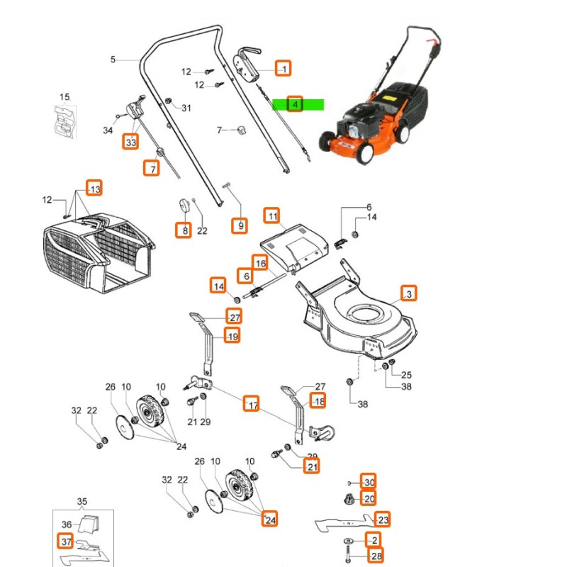 Oleo Mac 44 48 Comfort Plus Çim Biçme Makinesi Fren Teli Oleo Mac 44 48 Comfort Plus Çim Biçme Makinesi Fren Teli