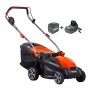 Oleo Mac Gİ 40 P 40V 37cm 40lt 13kg PP Gövde İtmeli 2.0Ah+Şarj Cihazı Akülü Çim Biçme Makinesi Seti