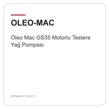Oleo Mac GS35 Motorlu Testere Yağ Pompası