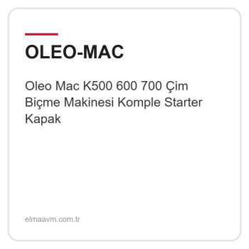 Oleo Mac K500 600 700 Çim Biçme Makinesi Komple Starter Kapak