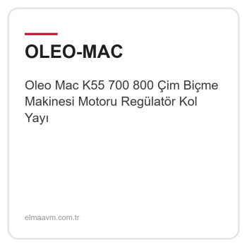 Oleo Mac K55 700 800 Çim Biçme Makinesi Motoru Regülatör Kol Yayı