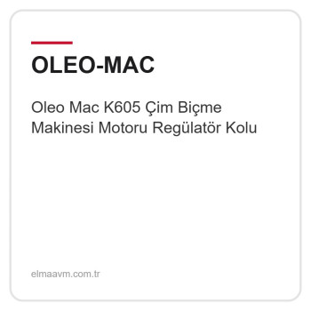 Oleo Mac K605 Çim Biçme Makinesi Motoru Regülatör Kolu