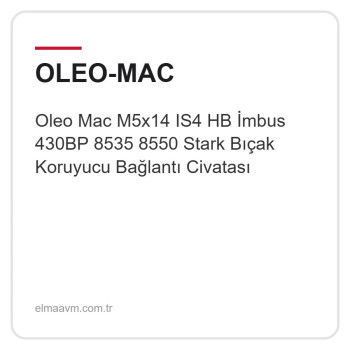 Oleo Mac M5x14 IS4 HB İmbus 430BP 8535 8550 Stark Bıçak Koruyucu Bağlantı Civatası