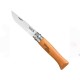 Opinel 09 9cm 49gr İnox 55 57 HRC Kayın Sap Tamirci Avcı Çakısı