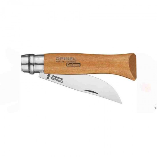 Opinel 09 9cm 49gr İnox 55 57 HRC Kayın Sap Tamirci Avcı Çakısı