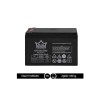 Or Tec 12V 7Ah 20hr 151x65x94mm 1.86kg Siyah VRLA AGM Kapalı Kuru Akü
