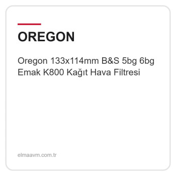 Oregon 133x114mm B&S 5bg 6bg Emak K800 Kağıt Hava Filtresi