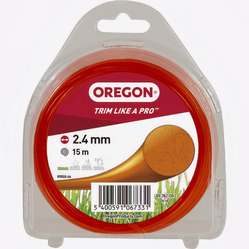 Oregon 2.4mm 15m Yuvarlak Turuncu Misina