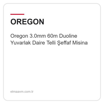 Oregon 3.0mm 60m Duoline Yuvarlak Daire Telli Şeffaf Misina