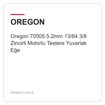 Oregon 70505 5.2mm 13/64 3/8 Zincirli Motorlu Testere Yuvarlak Eğe