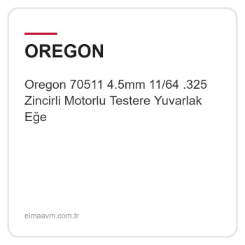 Oregon 70511 4.5mm 11/64 .325 Zincirli Motorlu Testere Yuvarlak Eğe
