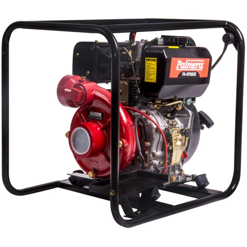 Palmera HP80DIE 3inc 76.2mm 10bg 7.5kW 418cc 650lt/dk 66m 57kg Marşlı Yüksek Basınçlı Dizel Su Motoru
