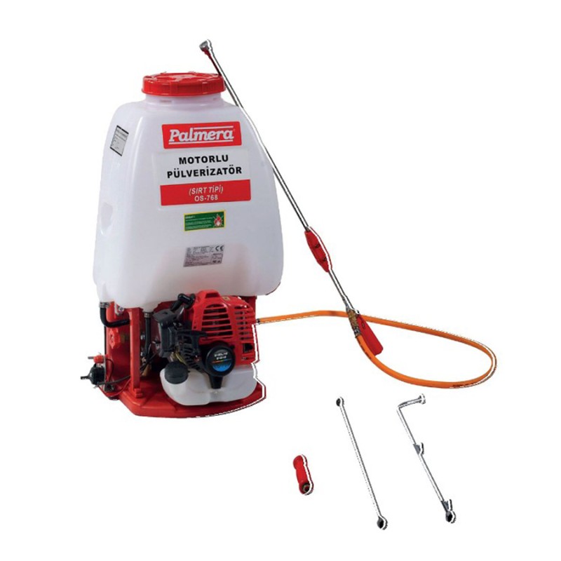 Palmera OS 768 2T 2bg 1.5kW 25.6cc 25bar 25lt 12m 25lt 11kg Benzinli Sırt Tipi İlaçlama Makinesi