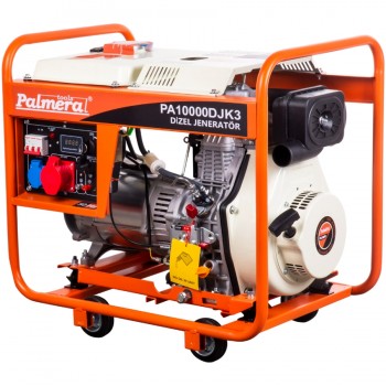 Palmera PA10000DJK3 6.6kW 8.3kVa 15bg 532cc 123kg Tekerli Marşlı Trifaze Dizel Jeneratör