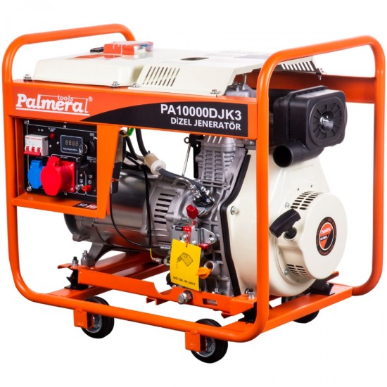 Palmera PA10000DJK3 6.6kW 8.3kVa 15bg 532cc 123kg Tekerli Marşlı Trifaze Dizel Jeneratör