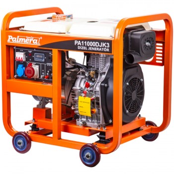 Palmera PA11000DJK3 8.8kW 11kVa 16bg 667cc 158kg Tekerli Marşlı Trifaze Dizel Jeneratör