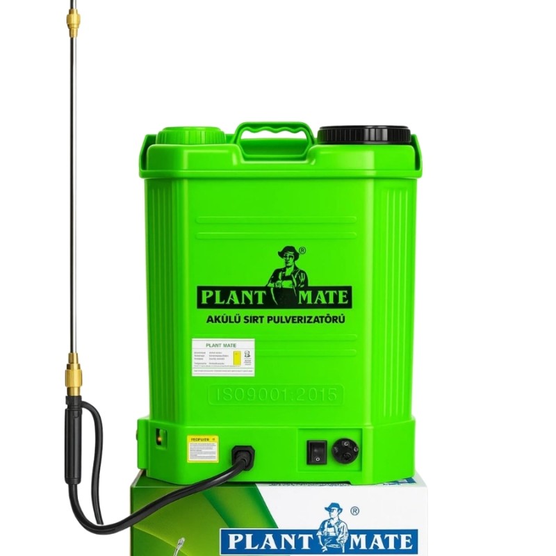 Plant Mate 16lt 130cm 5.5kg 12V 8Ah Sırt Tipi Akülü İlaçlama Makinesi