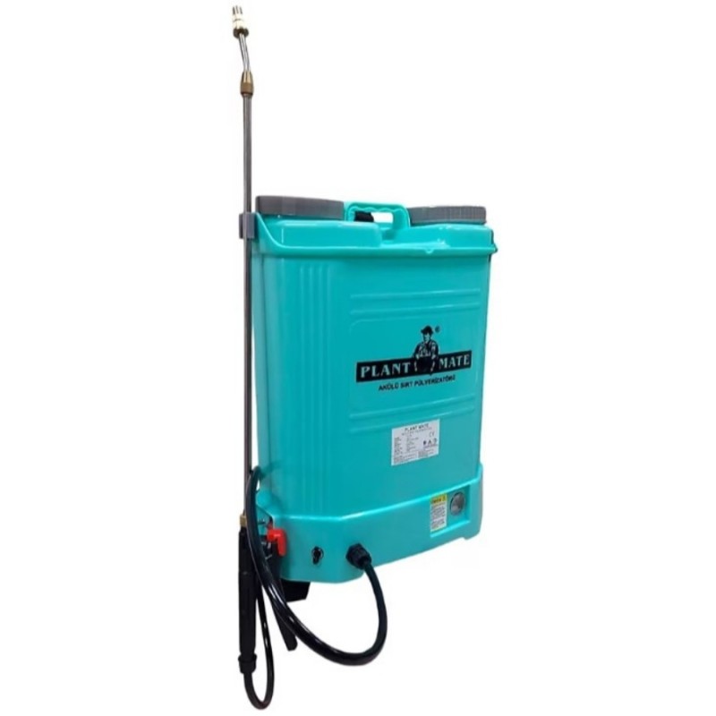 Plant Mate 16lt 130cm 5.5kg 12V 8Ah Sırt Tipi Akülü İlaçlama Makinesi