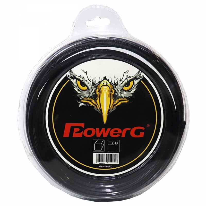 PowerG 3.3mm 42m 4 Köşe Kare Siyah Misina