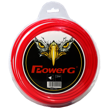 PowerG 3.3mm 56m 3 Köşe Üçgen Kırmızı Misina
